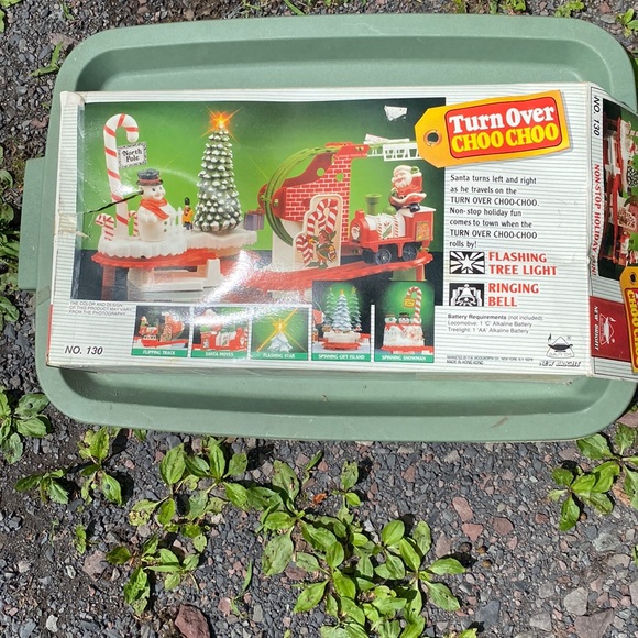Vintage 1991, new in box, Turn Over Choo Choo with Santa